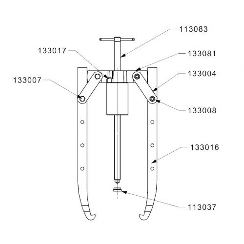 CONJUNTO EXTRACTOR HIDRÁULICO DE PATAS OSCILANTES COMPLETO FORZA SERIE 3300HX